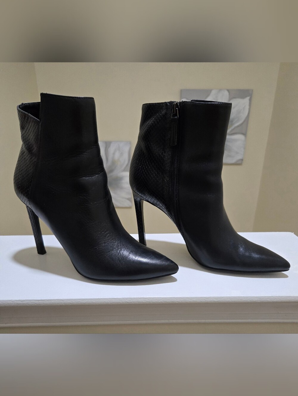 Nine West Black Heeled Boots